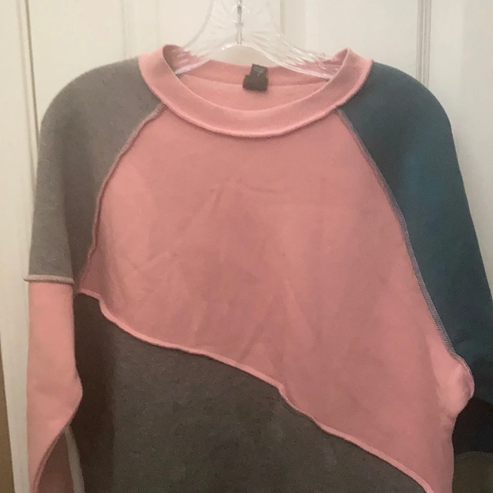 FINAL MARKDOWN Wild fable color blocked sweatshirt xs Nwt - Picture 1 of 4